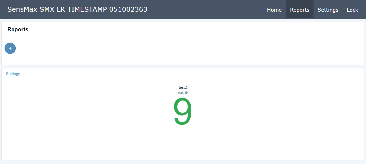 Created report screenshot
