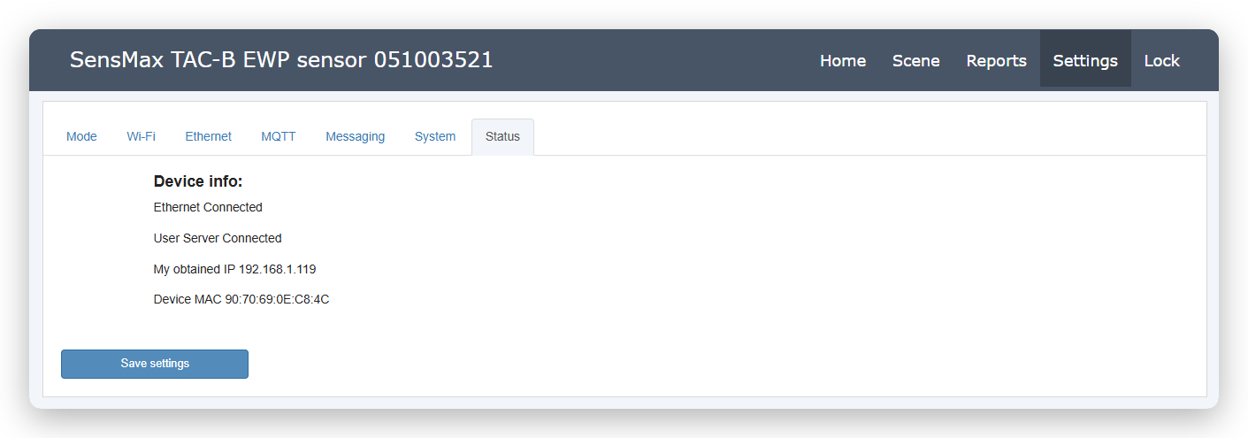 Interface Screenshot